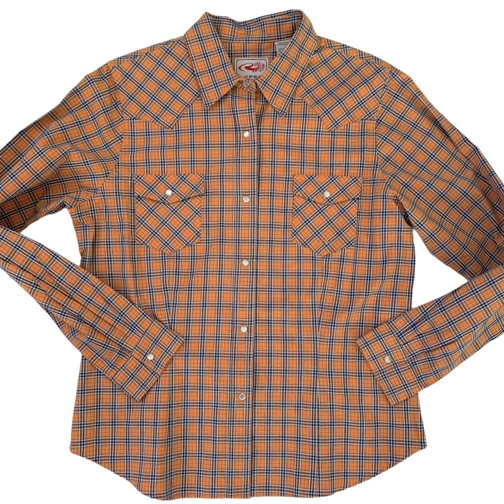 NWOT Women’s Roper Pearl Snap Western Shirt Size L